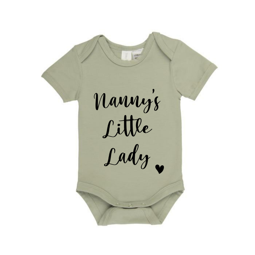 MLW By Design - Nanny's Little Lady Bodysuit | Various Colours