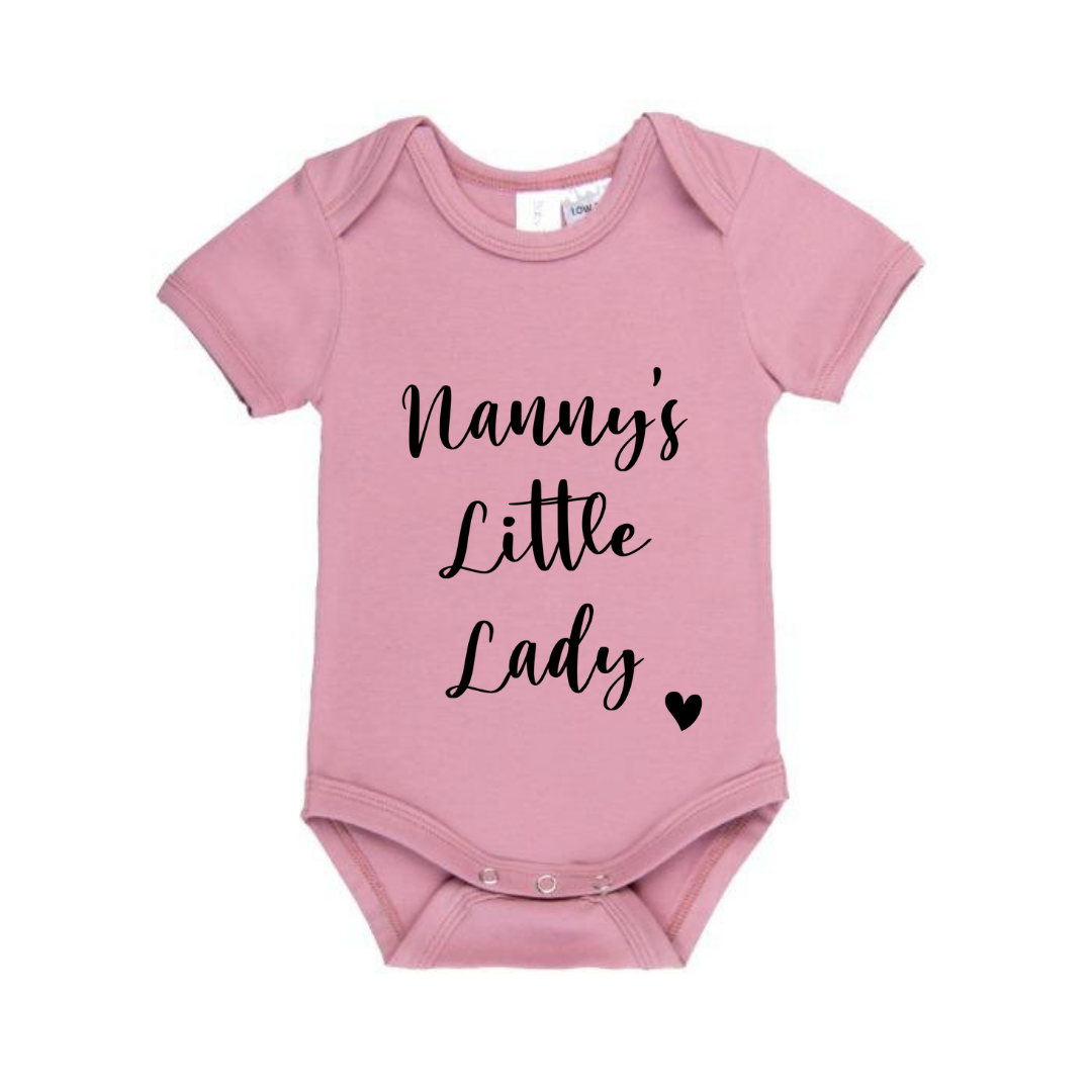MLW By Design - Nanny's Little Lady Bodysuit | Various Colours