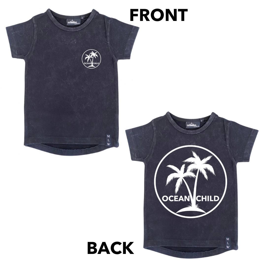 MLW By Design - Ocean Child Stonewash Tee | Sand or Black