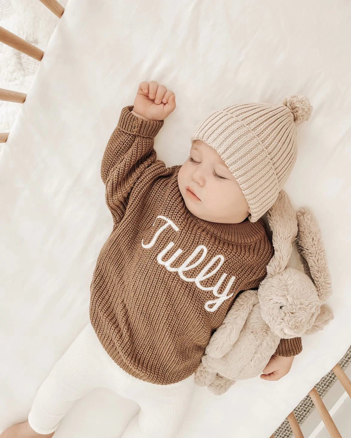 Little Zemi - Personalised Knit Jumper | Chocolate