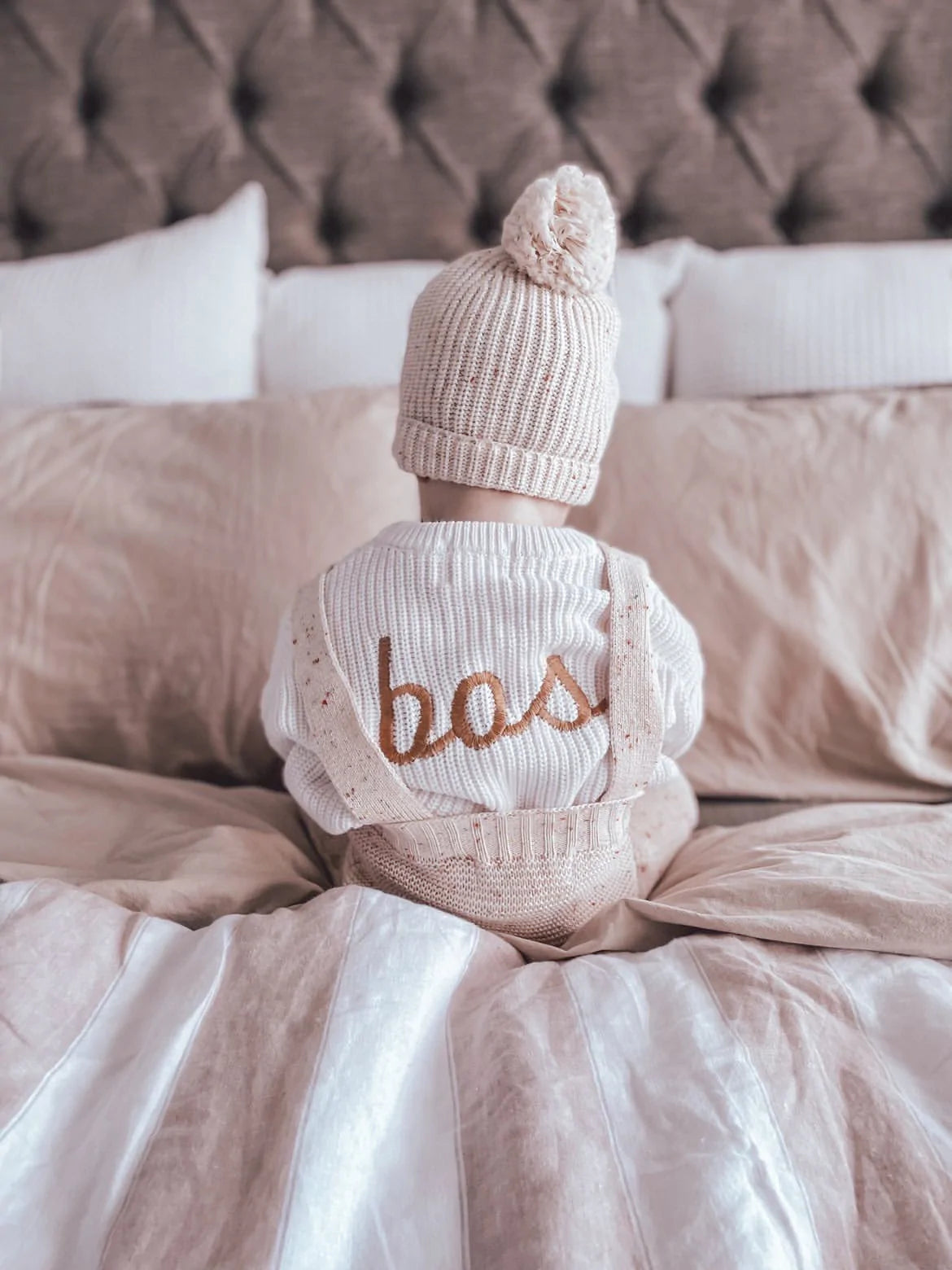 Little Zemi - Personalised Knit Jumper | Pure White