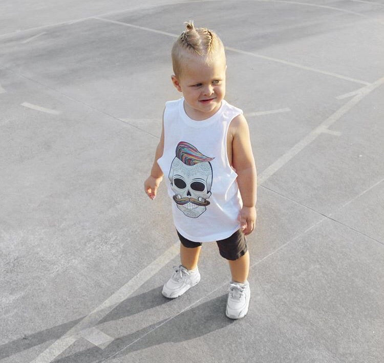 MLW By Design - Hipster Skull Muscle Tank | Various Colours