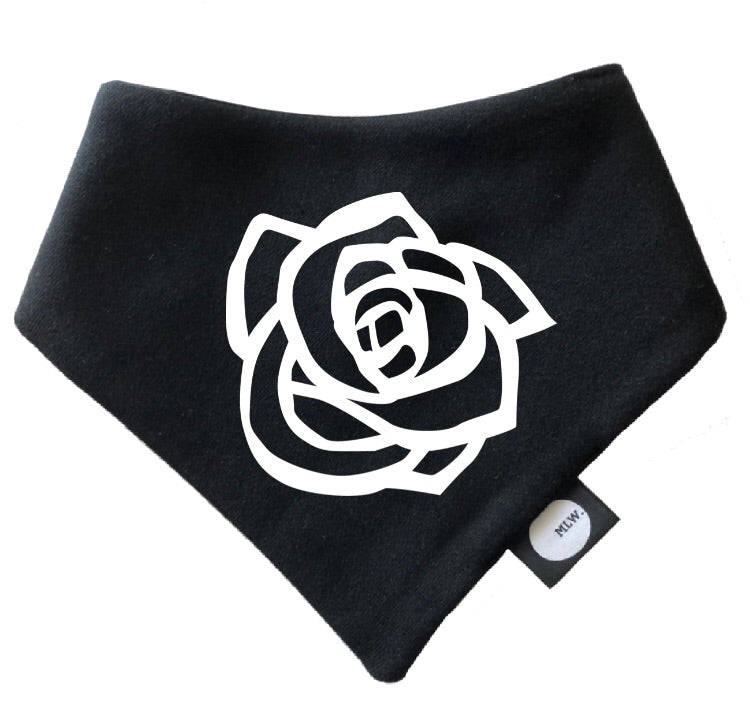 MLW By Design - Rose Bandana Bib | Various Colours *CLEARANCE*