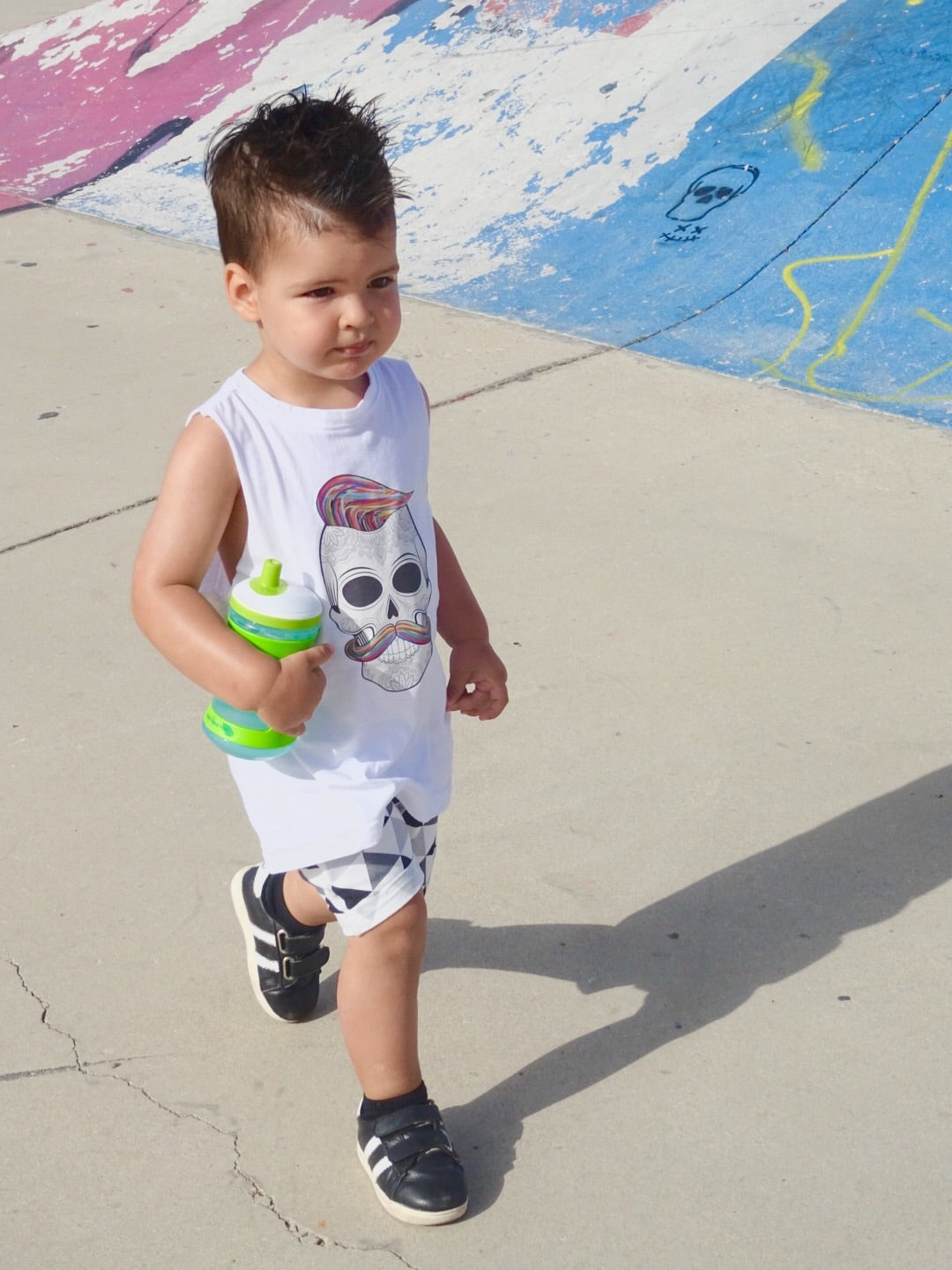 MLW By Design - Hipster Skull Muscle Tank | Various Colours