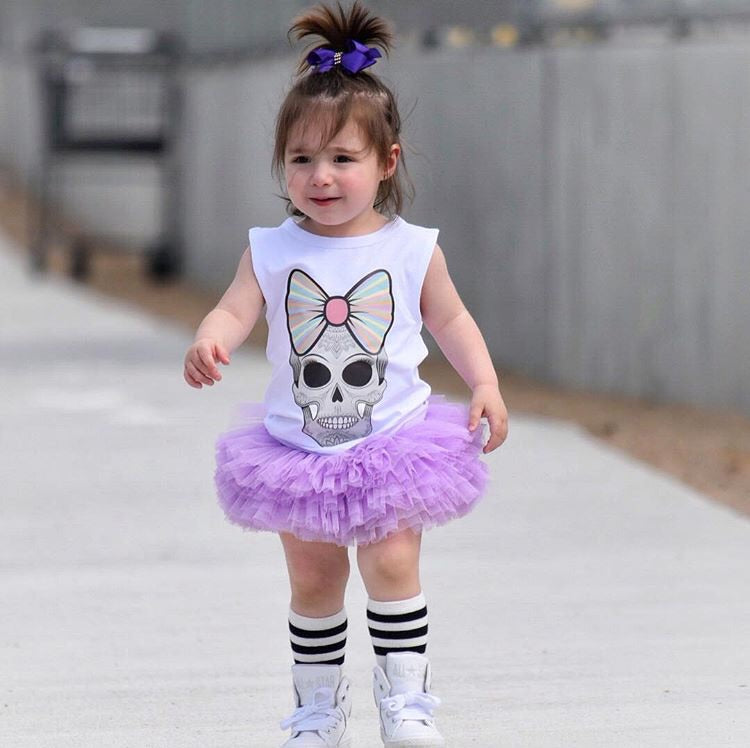 MLW By Design - Candy Skull Tank | White or Black