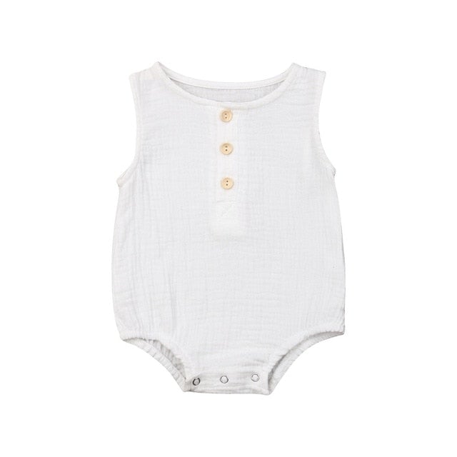 Liam Romper | White
