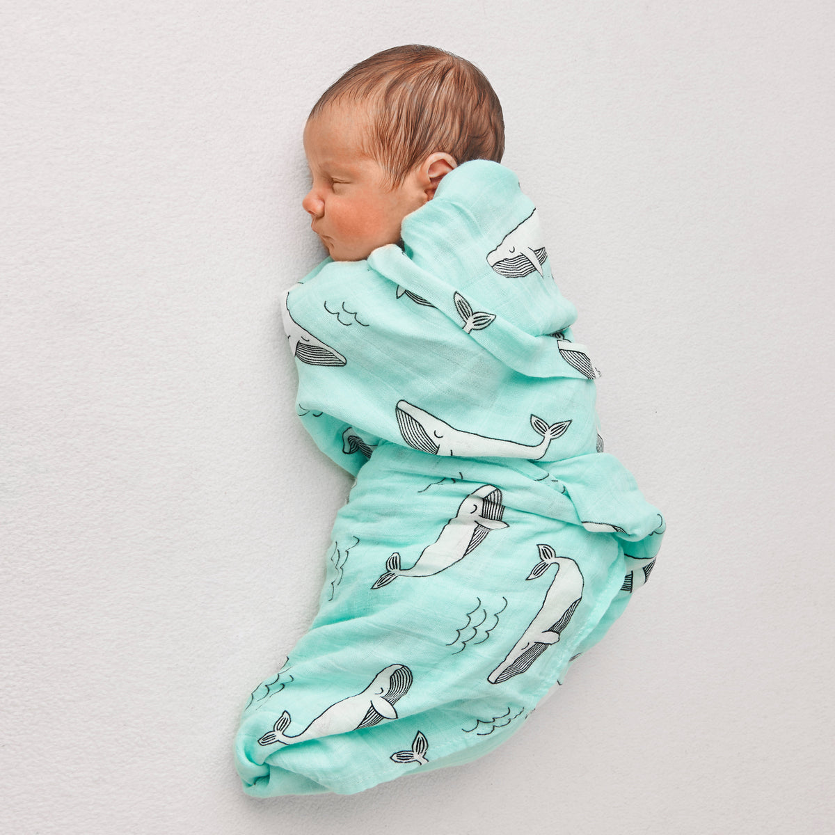 Tinker Tot Baby - Bamboo Cotton Swaddle – Whale