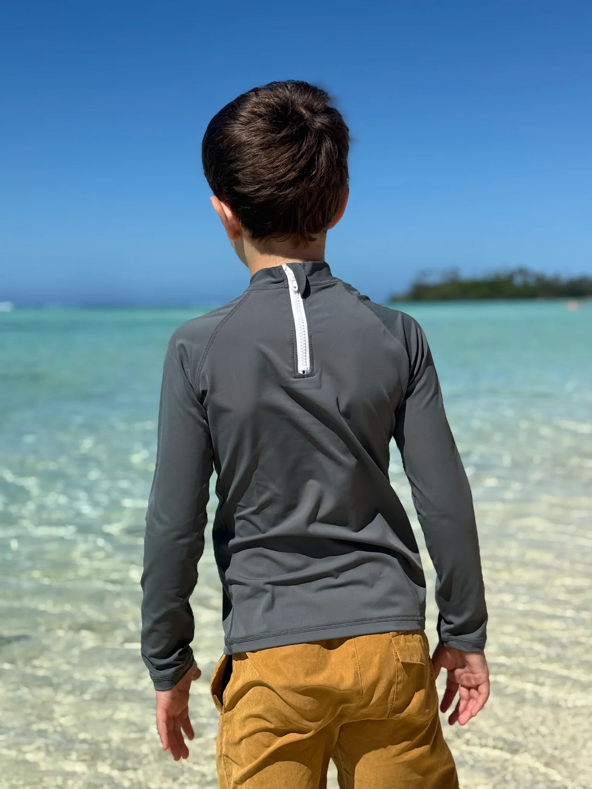 Kicky Swim - Rashguard Top | Charcoal