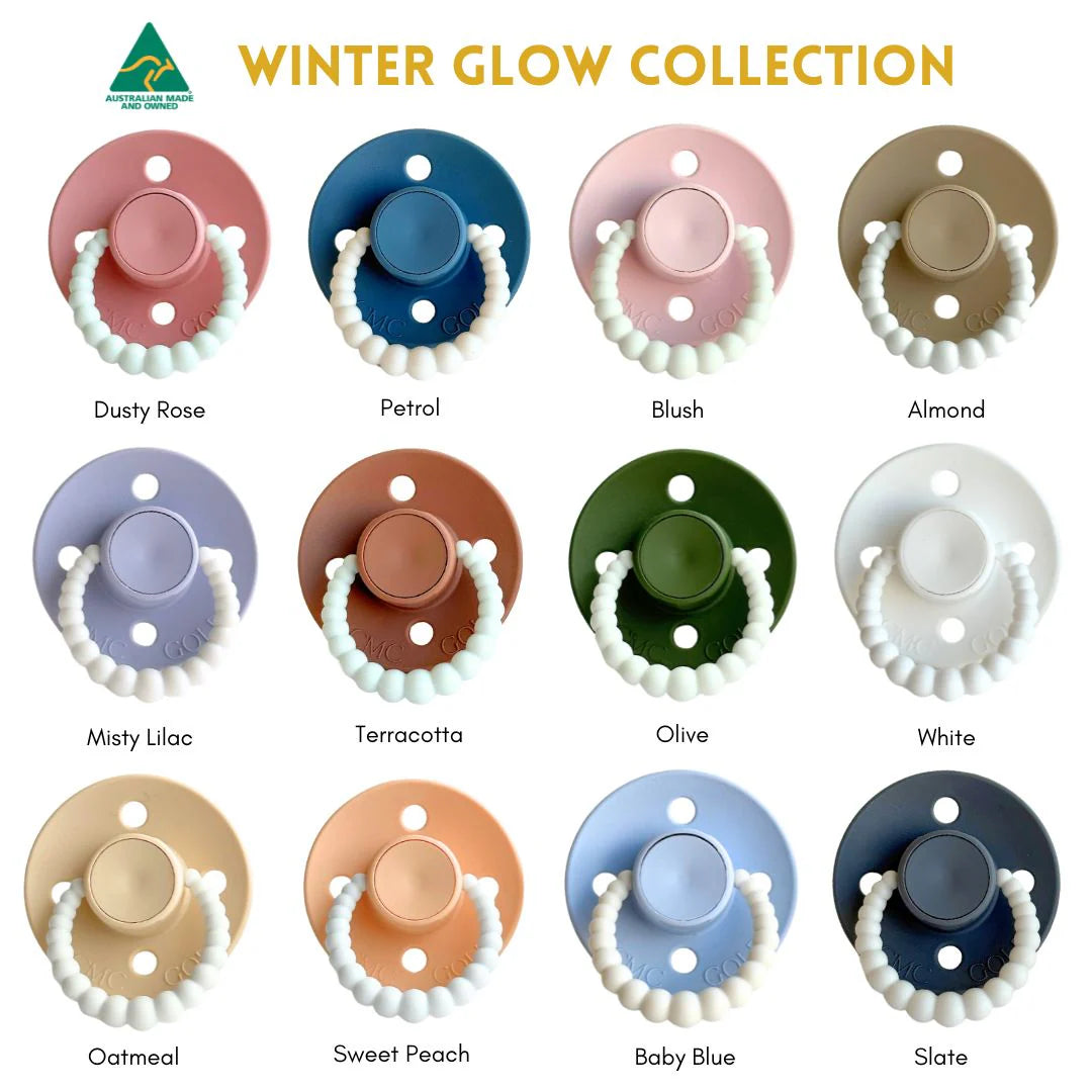 CMC GOLD - GLOW Bubble Dummies 4 Pack (Size 1) NB-6m (AIR FILLED) | Multiple Options