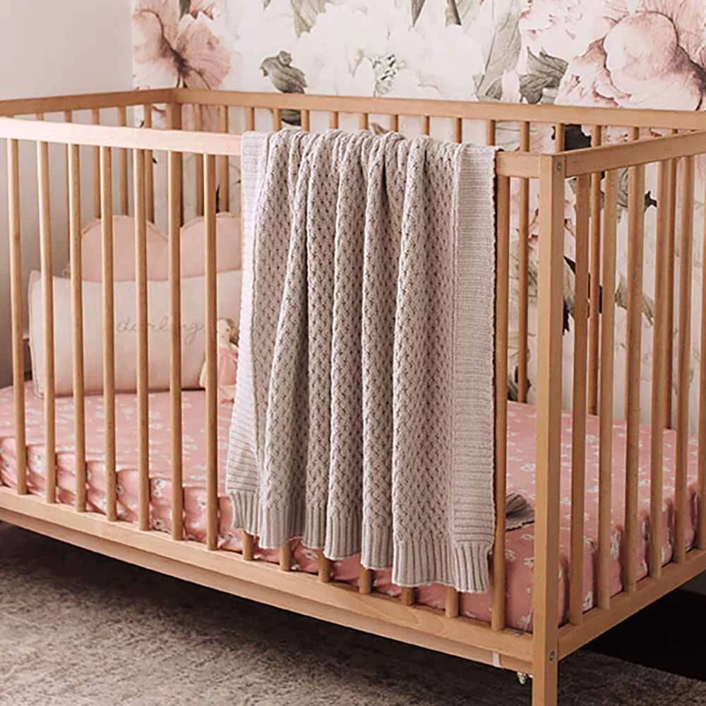 Rose gold cot clearance bedding