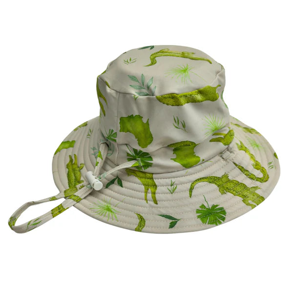Little E & Co - Reversible Swim Hat | Crocodiles