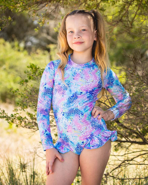 Fernleigh Avenue - Marli Blue Open Back Swimsuit