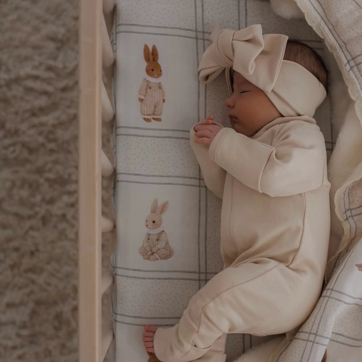 Pop Ya Tot - Fitted Cot Sheet | Little Cottontail