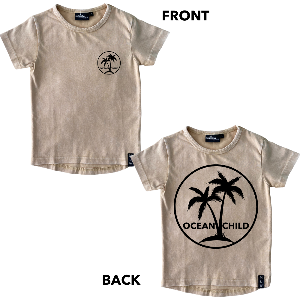 MLW By Design - Ocean Child Stonewash Tee | Sand (CLEARANCE)
