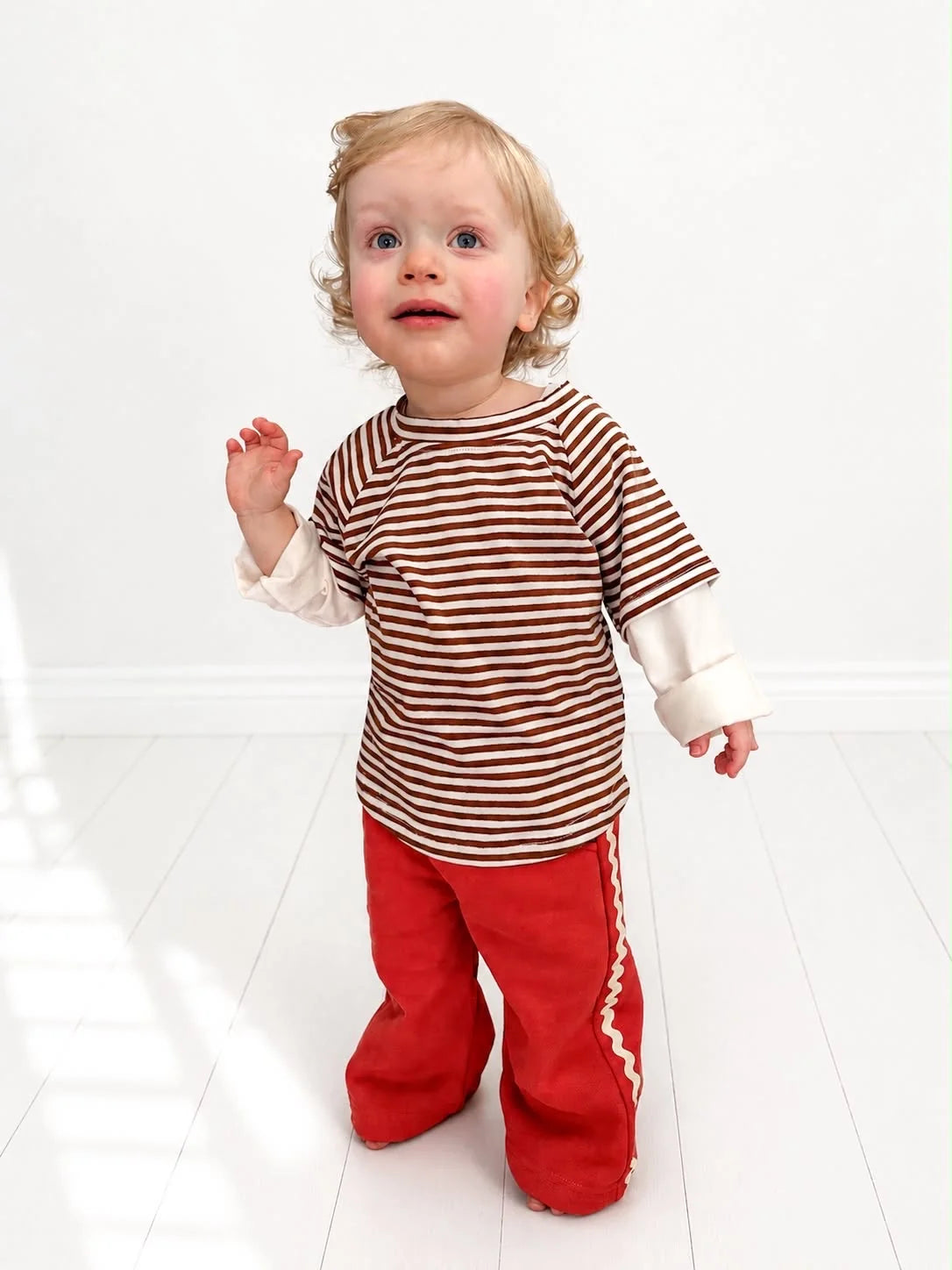 honey & heidi - Stripe Long Sleeve Tee | Cocoa
