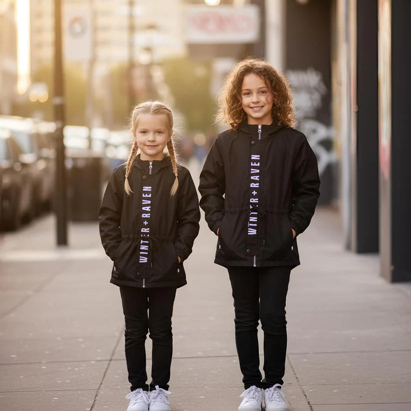 Winter and Raven - Black Anorak
