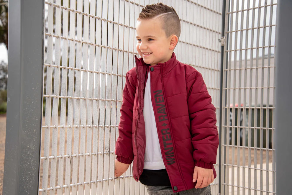 Winter and Raven - Raven Puffer Jacket
