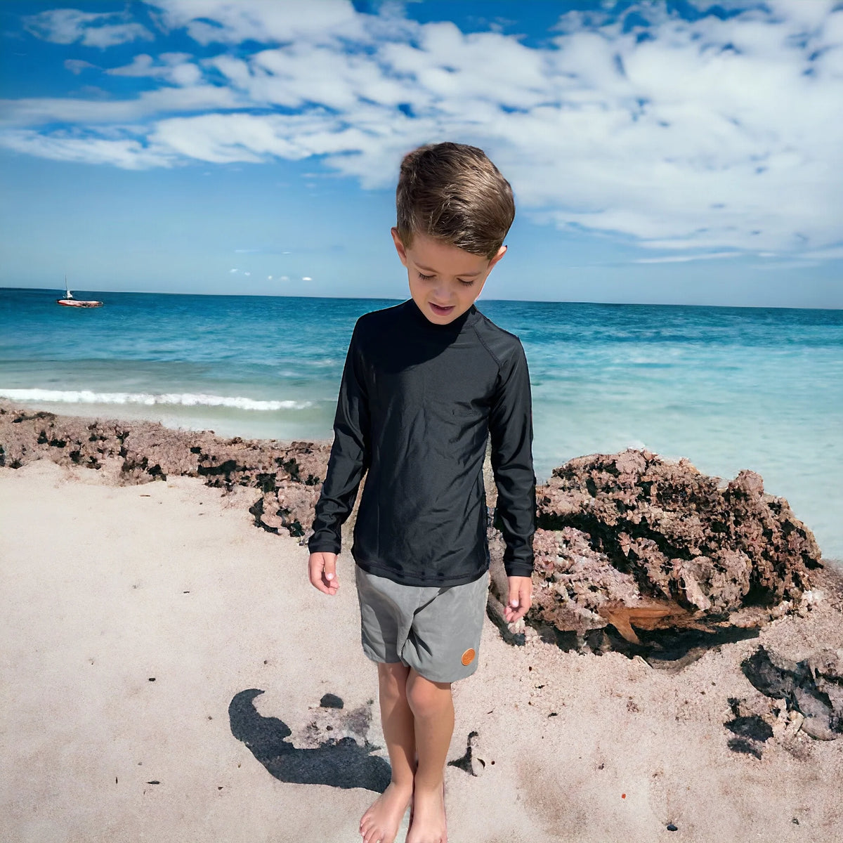 Kicky Swim - Rashguard Top | Black