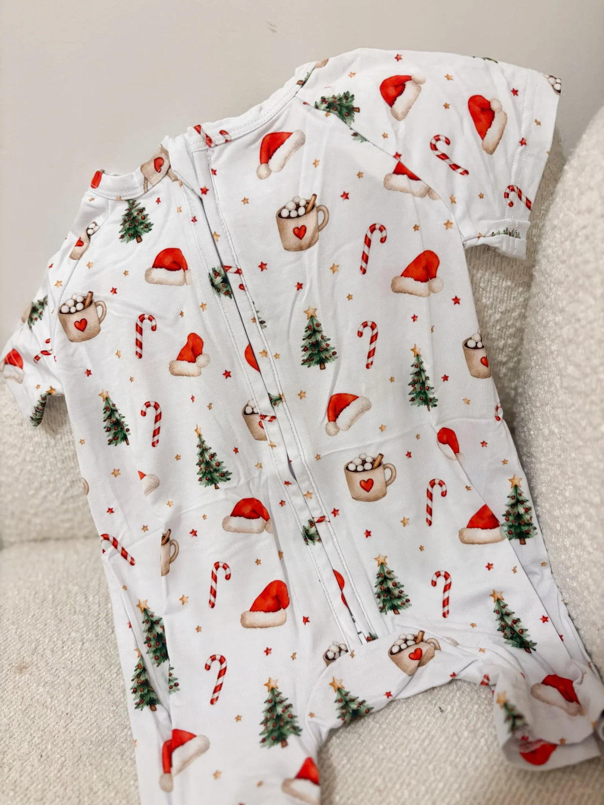 honey & heidi - Baby Onesie | Hot Cocoa & Candy Cane Dreams