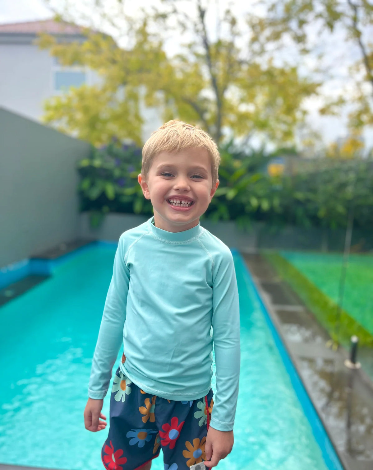 Kicky Swim - Rashguard Top | Seafoam