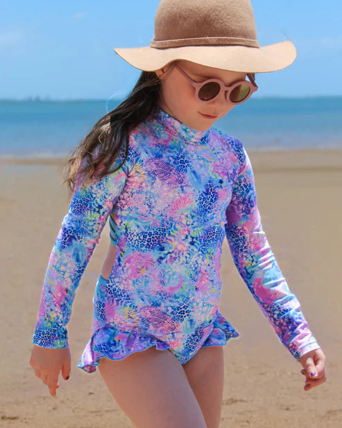 Fernleigh Avenue - Marli Blue Open Back Swimsuit