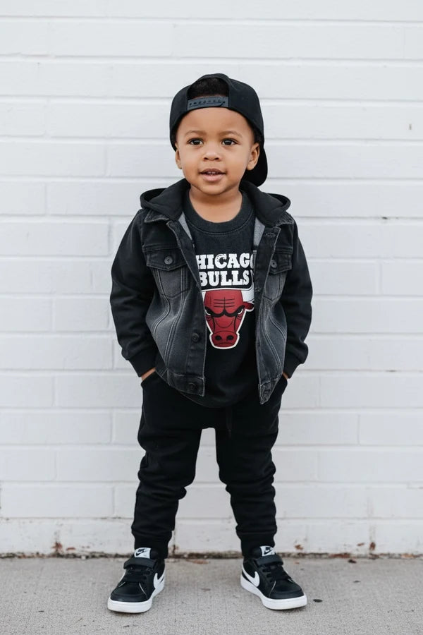 LiL'G & Co. - Stretch Denim Jacket | Black