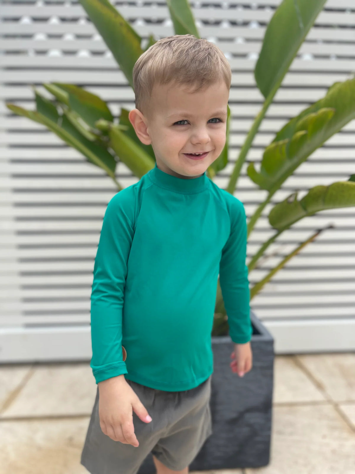 Kicky Swim - Rashguard Top | Forest Green