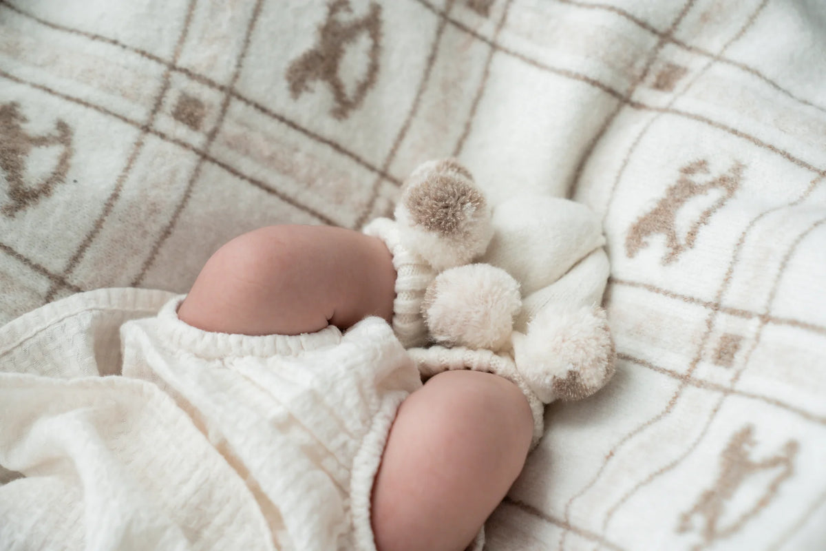 Pop Ya Tot - Pom Pom Booties | Milk