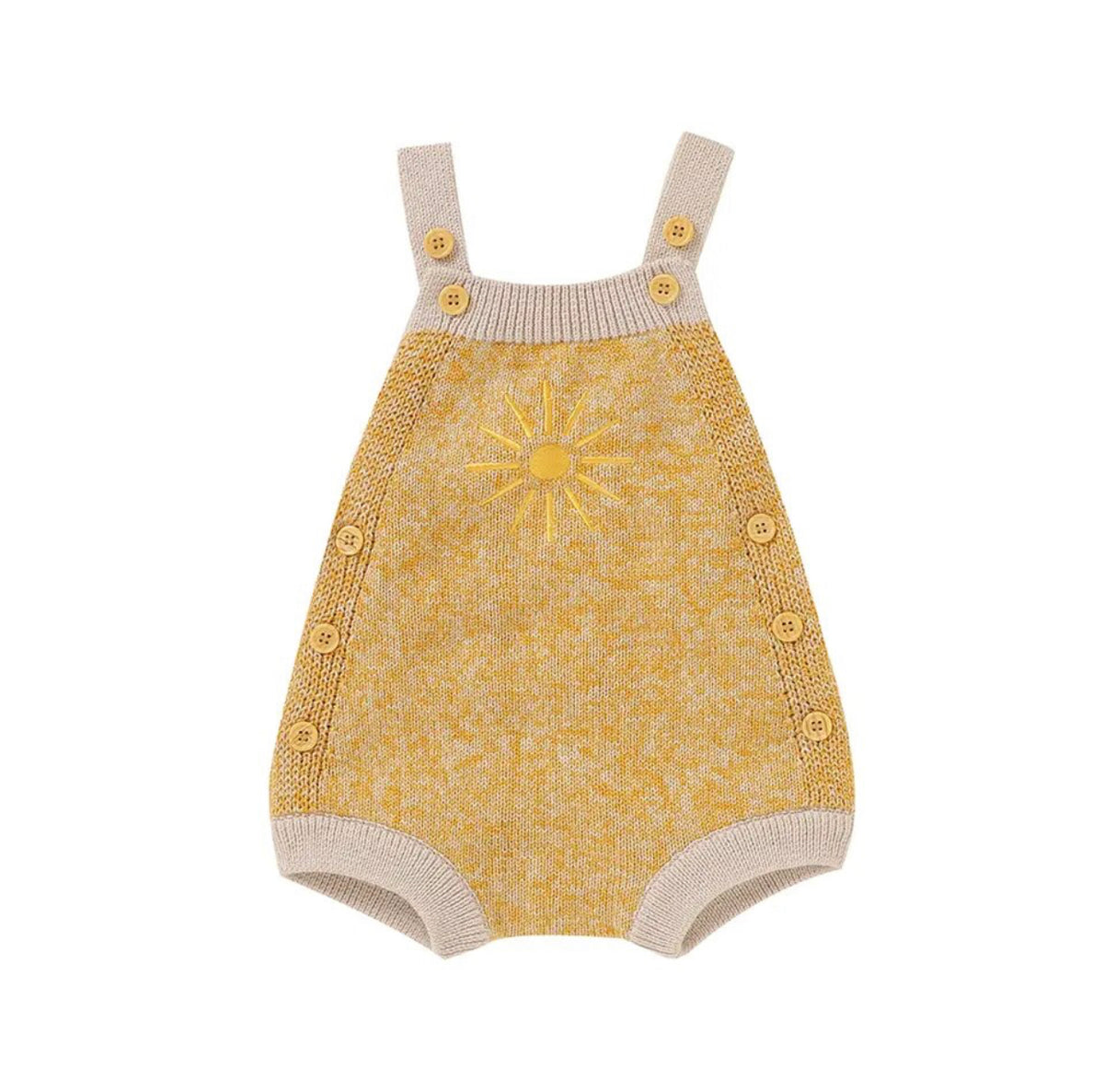 Sun Knit Romper | Yellow