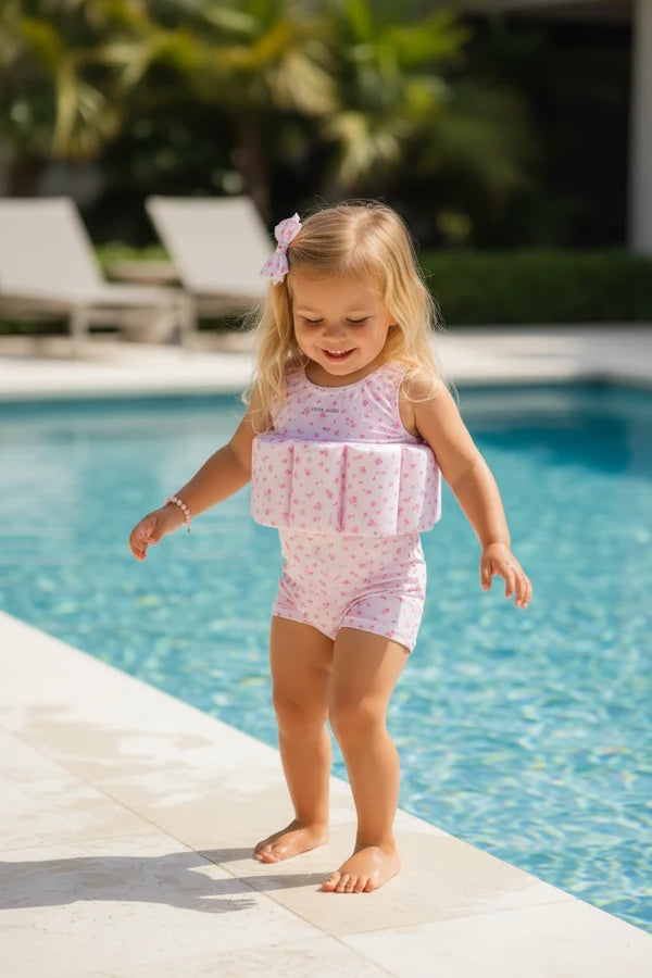 Little Soleil - Floatsuit | Ditsy Short Sleeve