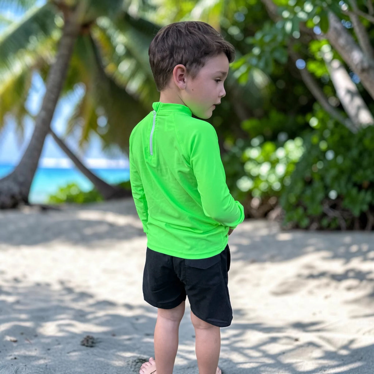 Kicky Swim - Rashguard Top | Laser Green