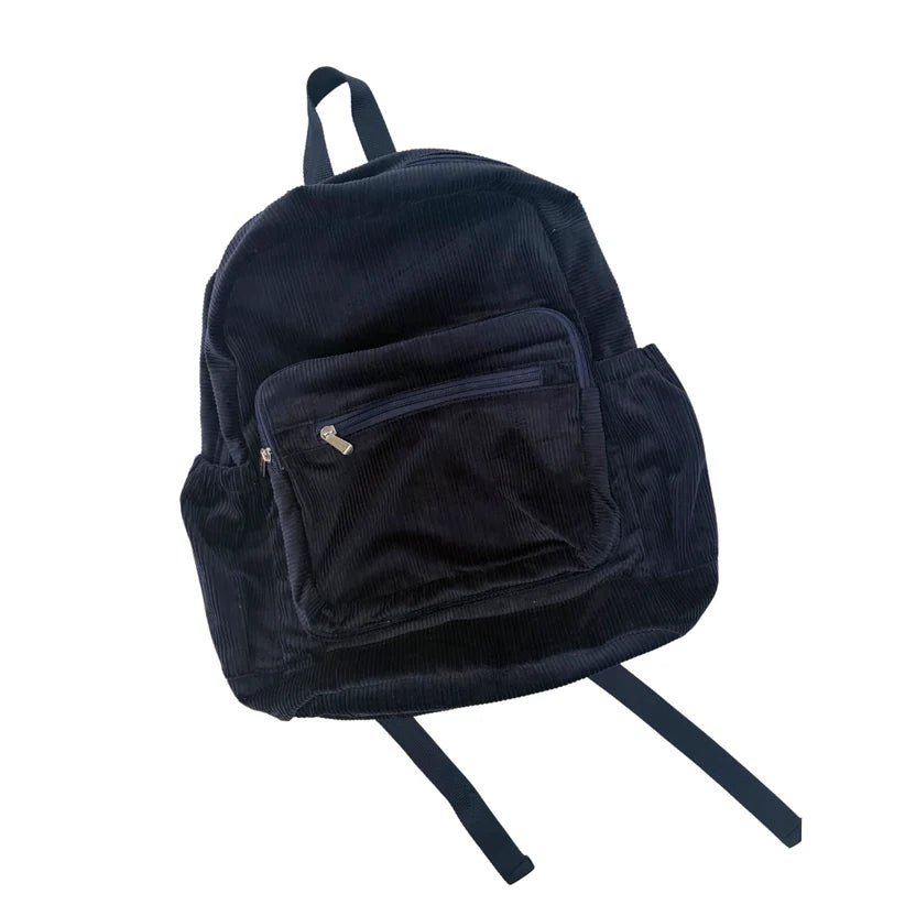 Breezy Co. - Corduroy Backpack Personalised - Navy