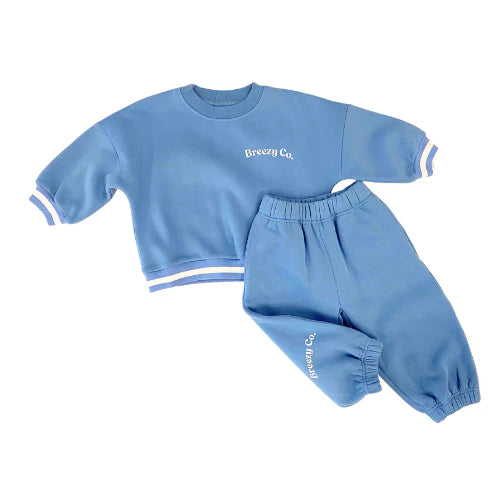Breezy Co. - Fleece Tracksuit | Blue