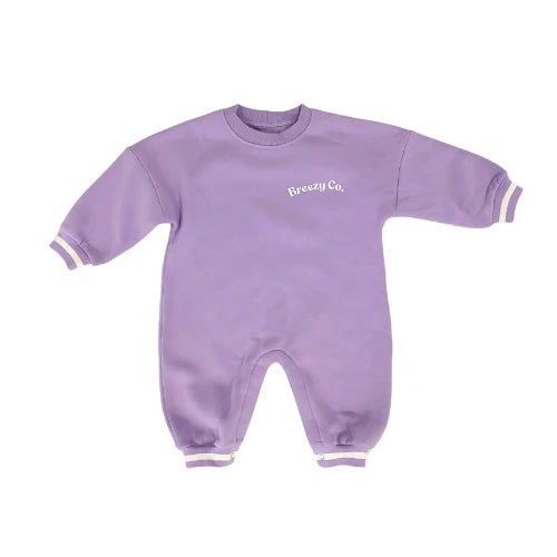 Breezy Co. - Fleece Romper | Lilac