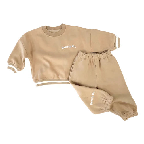 Breezy Co. - Fleece Tracksuit | Latte