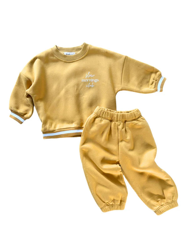 Breezy Co. - Fleece Tracksuit Set | Golden Sun