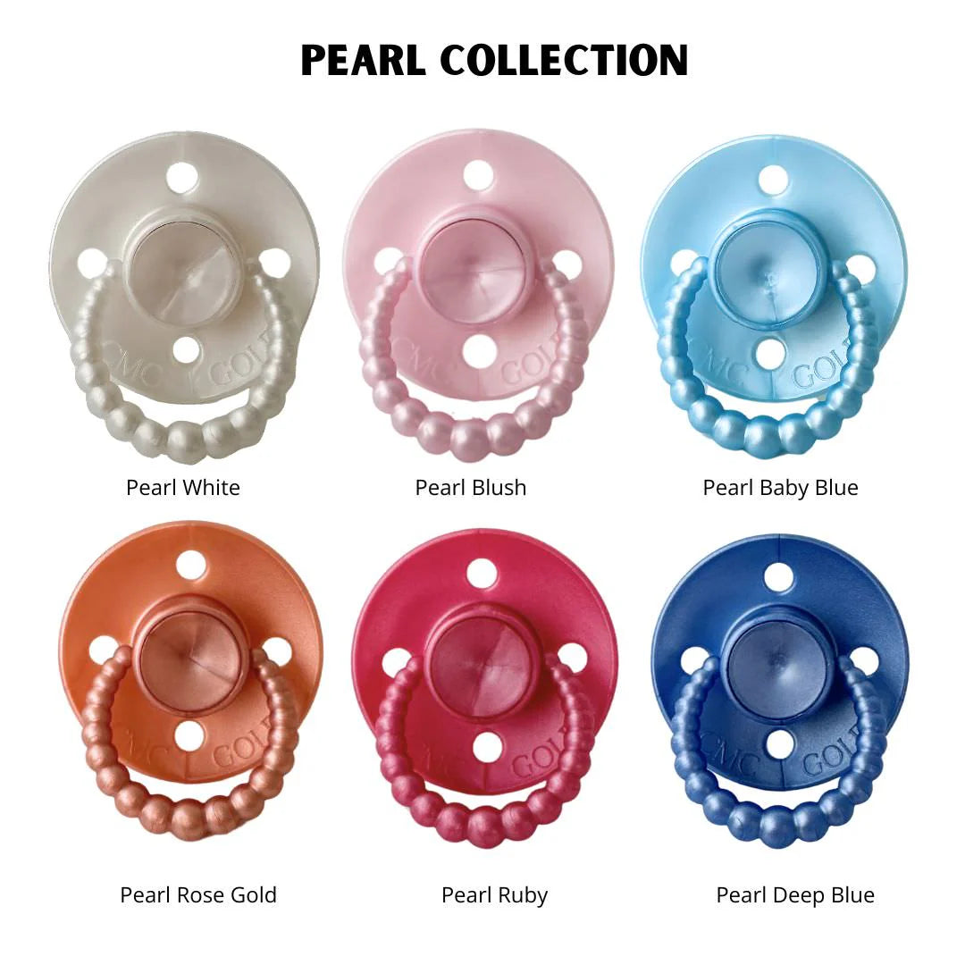 CMC GOLD - PEARL Bubble Dummies Twin Pack (Size 1) NB-6m (AIR FILLED) | Multiple Options