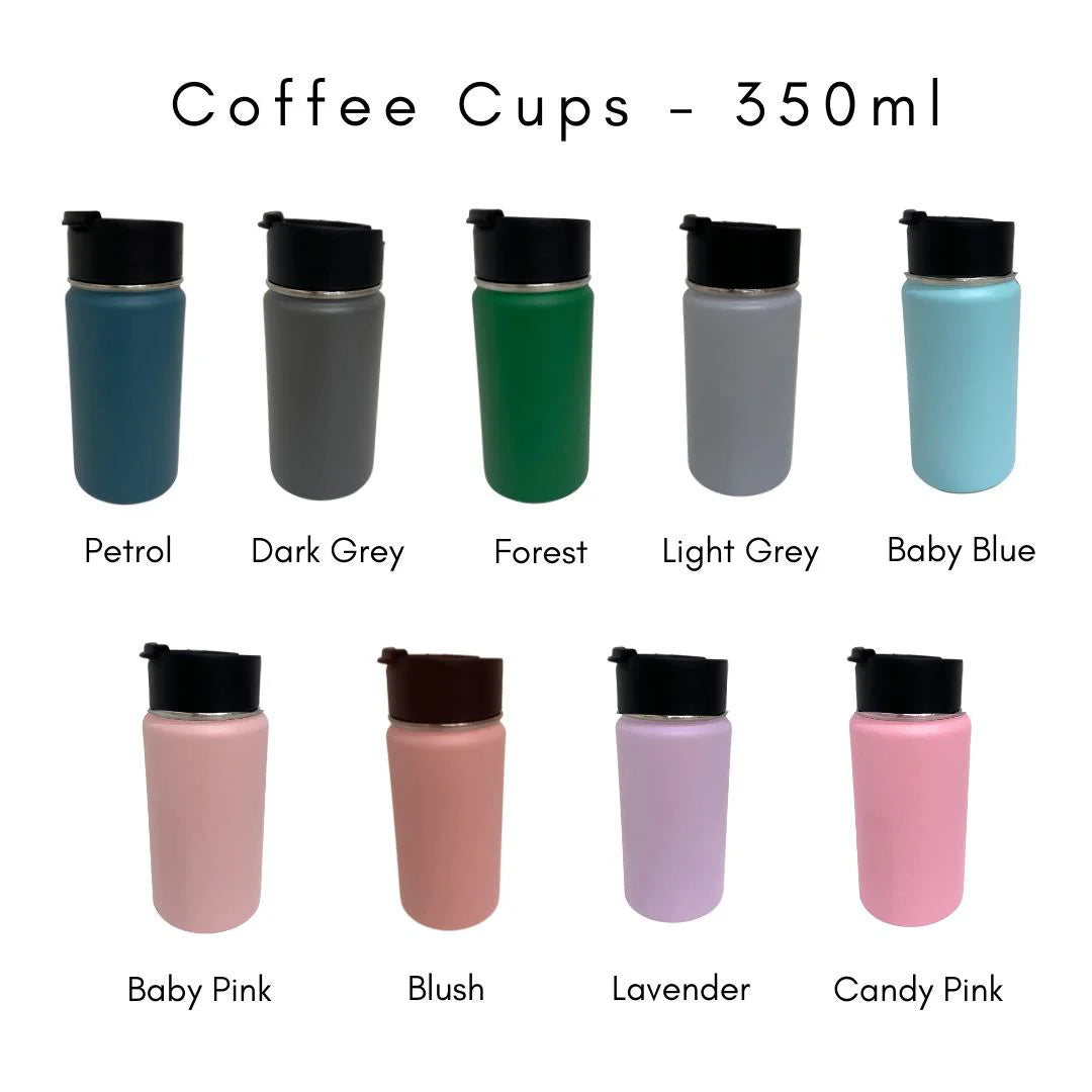 CMC GOLD - Personalised Stainless Steel Coffee Cup | Various Colours