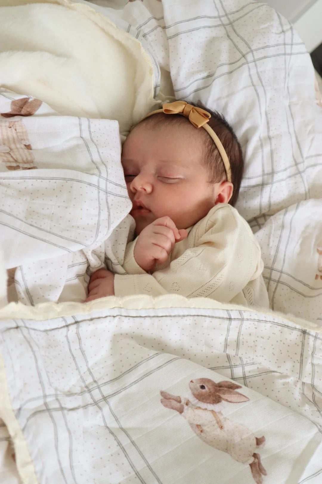 Pop Ya Tot - Fur Lined Cot Blanket | Little Cottontail