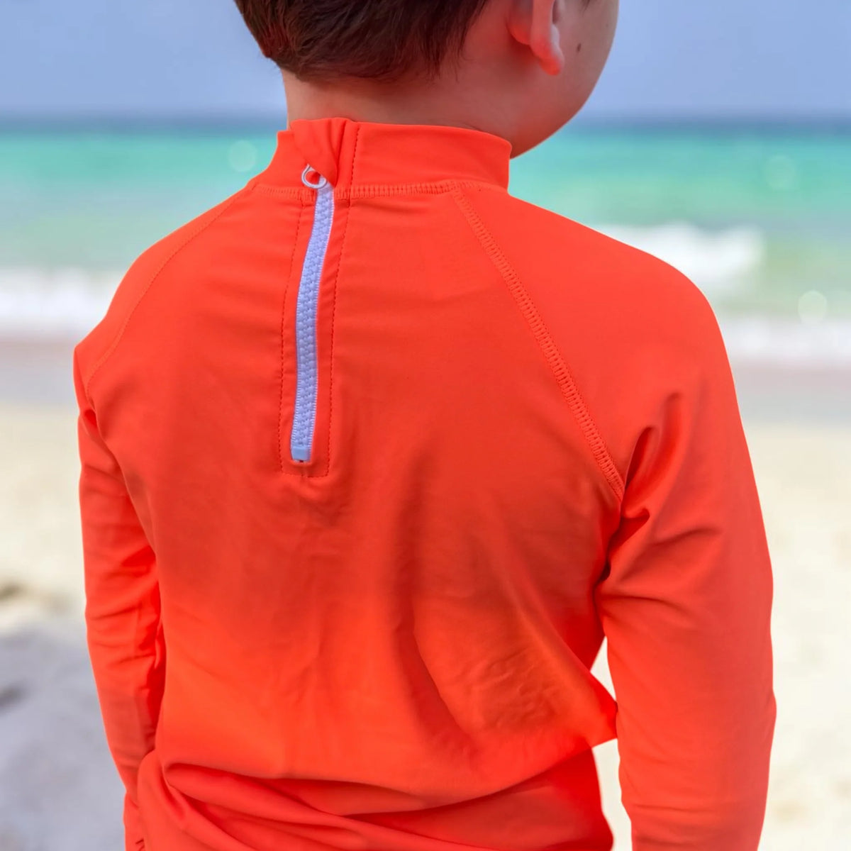 Kicky Swim - Rashguard Top | Safety Orange