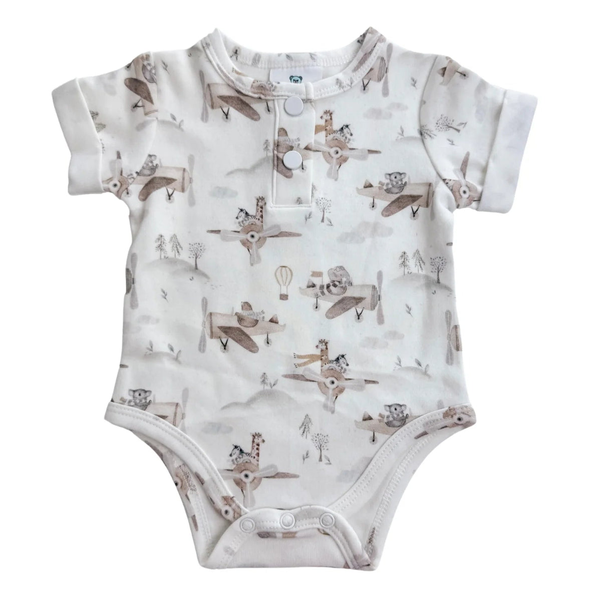 Snooky Bear - Short Sleeve Bodysuit | Sky Safari