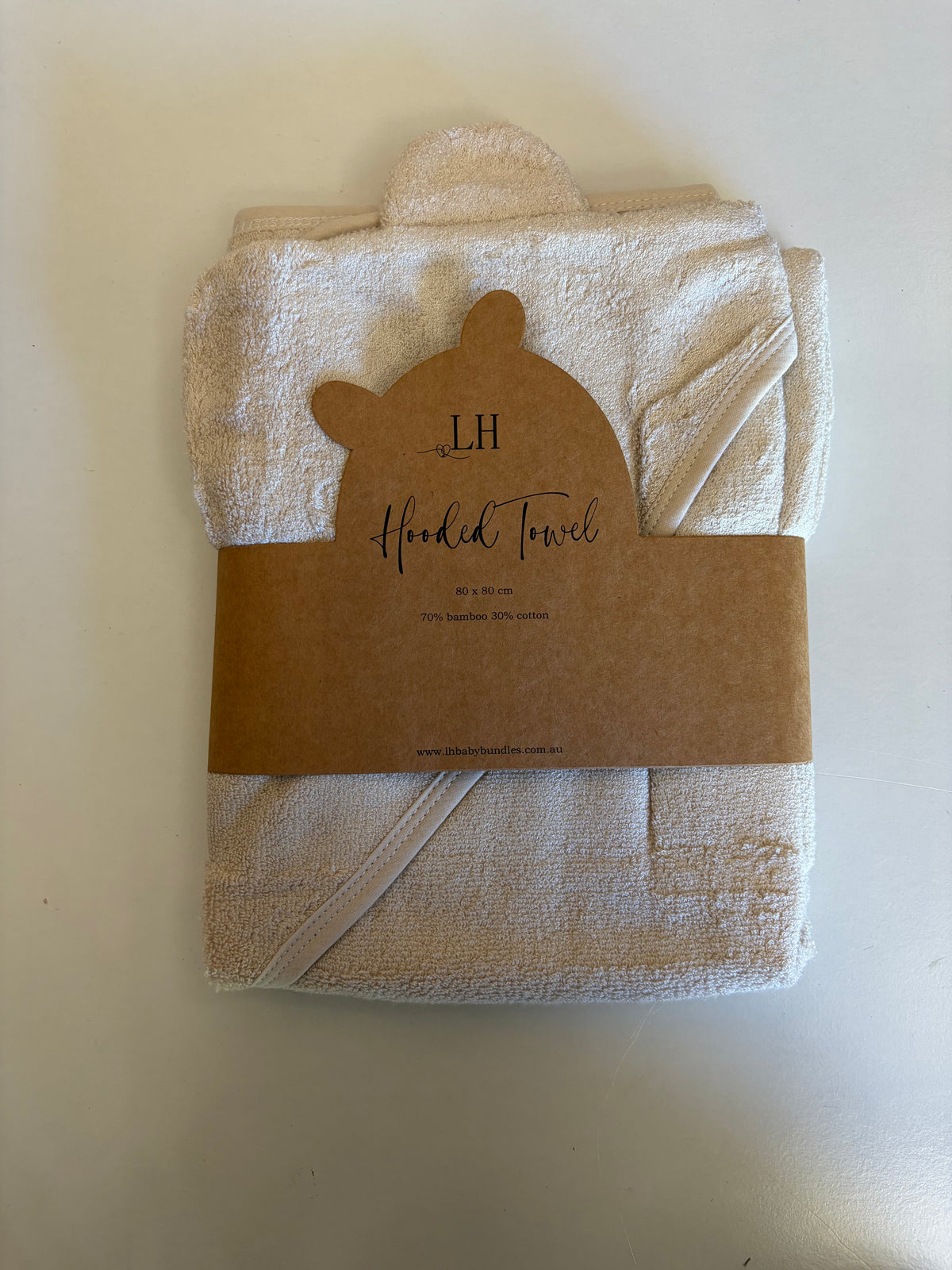 Lilla Hjärtat - Hooded Towel | Wheat *CLEARANCE*