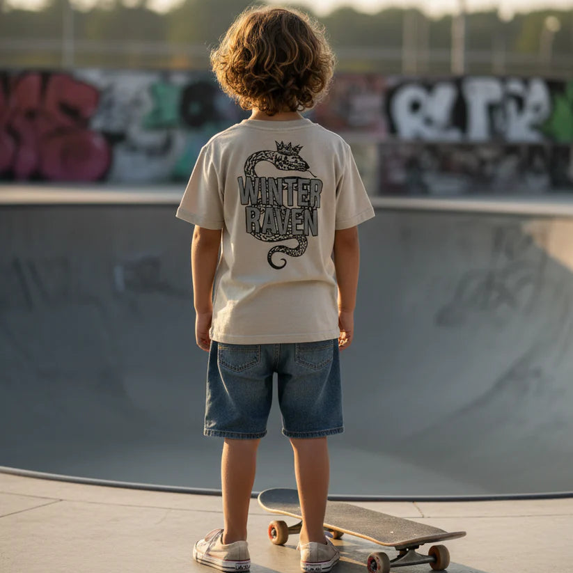 Winter and Raven - Crowned Coil Tee