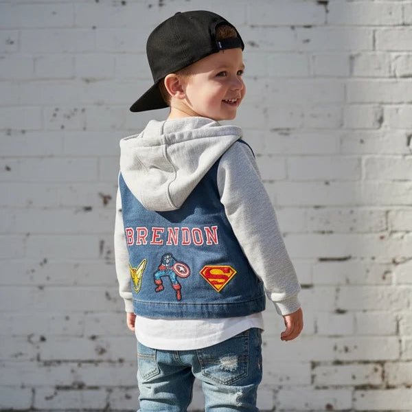 LiL'G & Co. - Custom Personalised Denim Jacket | Blue