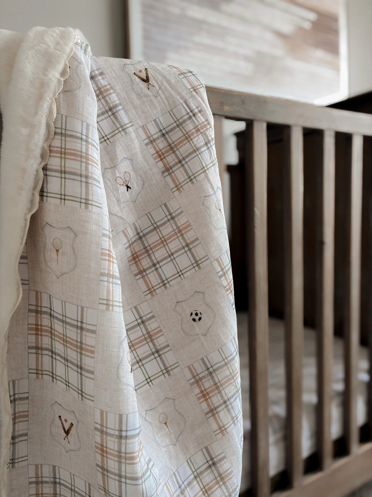 Pop Ya Tot - Fur Lined Cot Blanket | Old Sport