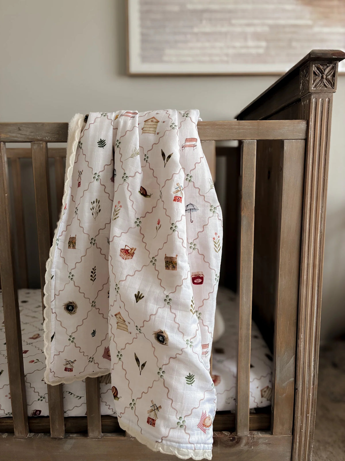 Pop Ya Tot - Fur Lined Cot Blanket | Cottage Picnic