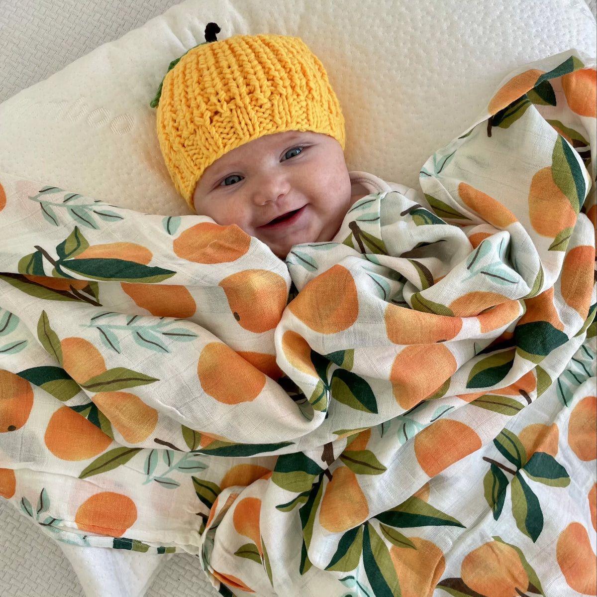 Tinker Tot Baby - Bamboo Cotton Swaddle – Orange Orchard