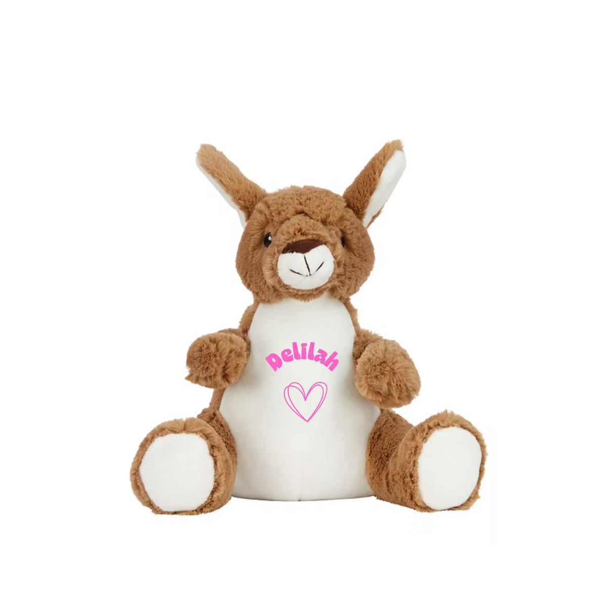MLW By Design - Personalised Kangaroo Plush Toy | 4 Print Colours