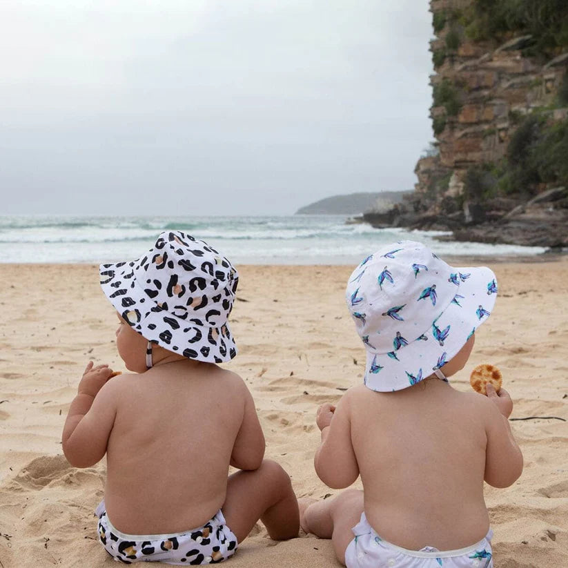 Anchor & Arrow - Swim Nappy & Hat Set | Leopard Print