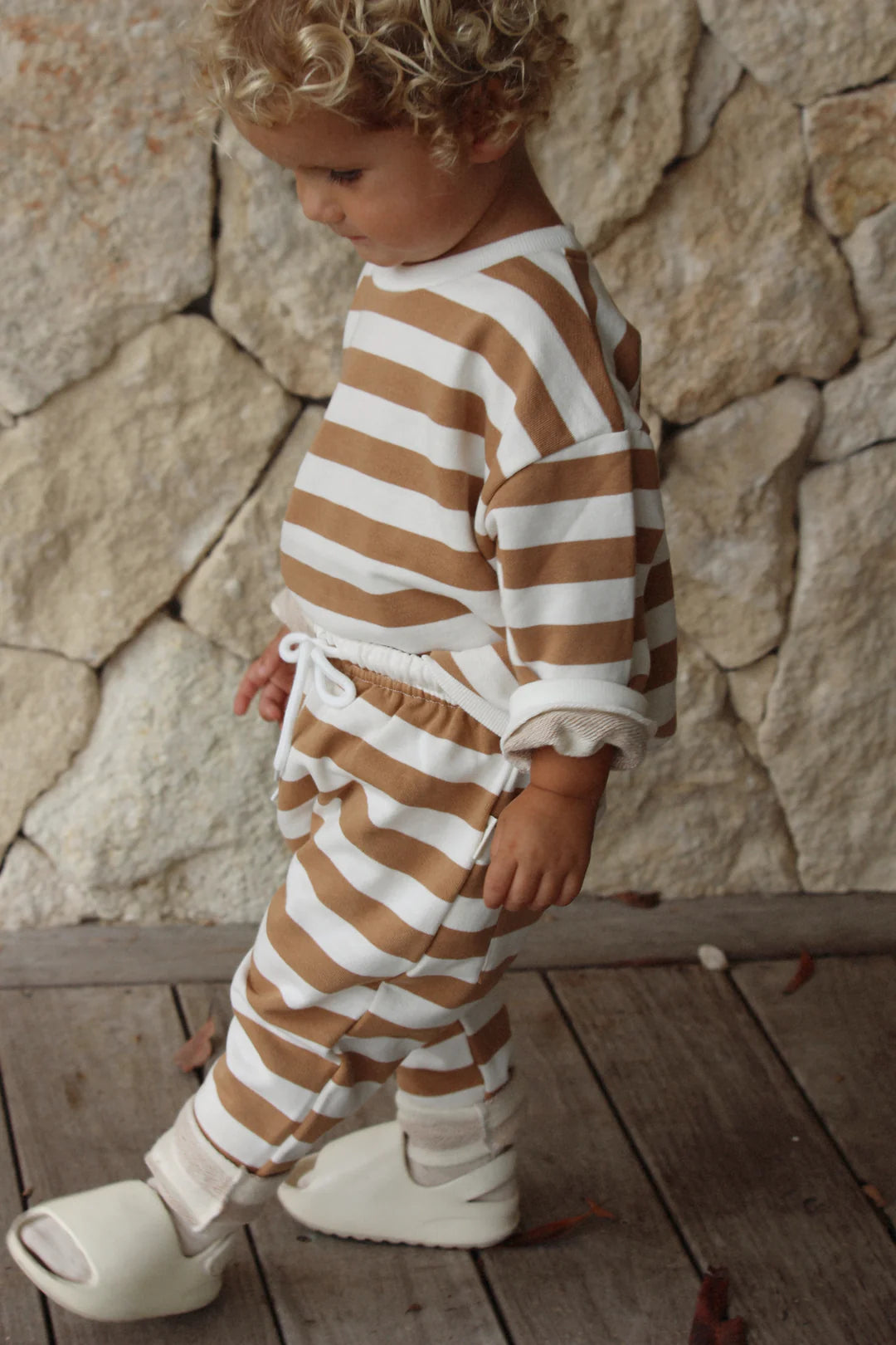 Bobby G Baby Wear - Sunny Pant | Biscoff Stripe